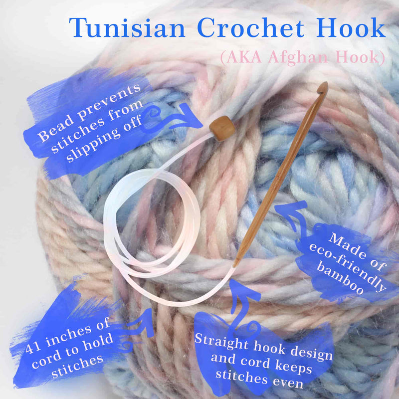Tunisian Bamboo Crochet Hooks