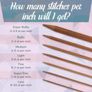 set of 15 bamboo knitting needles for easy and comfortable knitting