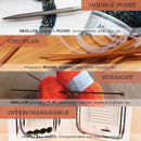 straight point knitting needles for yarn weaving