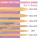 Jumbo Bamboo Knitting Needles