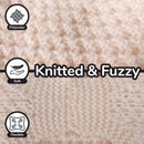 knitted and fuzzy headband with ear warmer 