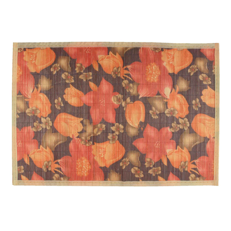 Flower Print Bamboo Placemats