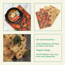 Flower Print Bamboo Placemats