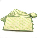 Bamboo Patterned Placemats with Fabric Border and Matching Coasters