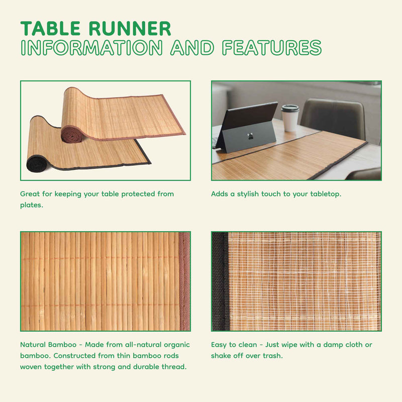 Bamboo Slat Table Runners