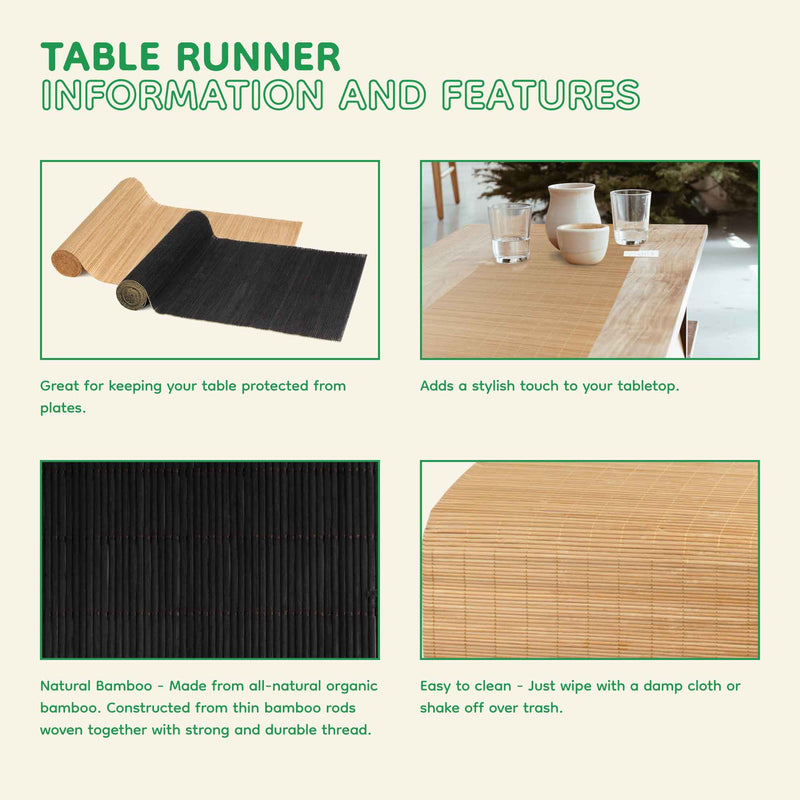 Bamboo Matchstick Table Runner