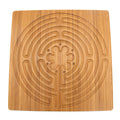 Bamboo Finger Labyrinth 12.5" x 12.5" Square 7 and 11 Circuit Cretan and Chartres Style