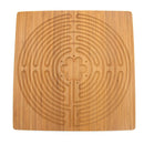 Bamboo Finger Labyrinth 12.5" x 12.5" Square 7 and 11 Circuit Cretan and Chartres Style