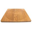 Bamboo Finger Labyrinth 12.5" x 12.5" Square 7 and 11 Circuit Cretan and Chartres Style