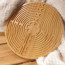 Bamboo Finger Labyrinth - 12.5" - 7 and 11 Circuit Cretan and Chartres Style