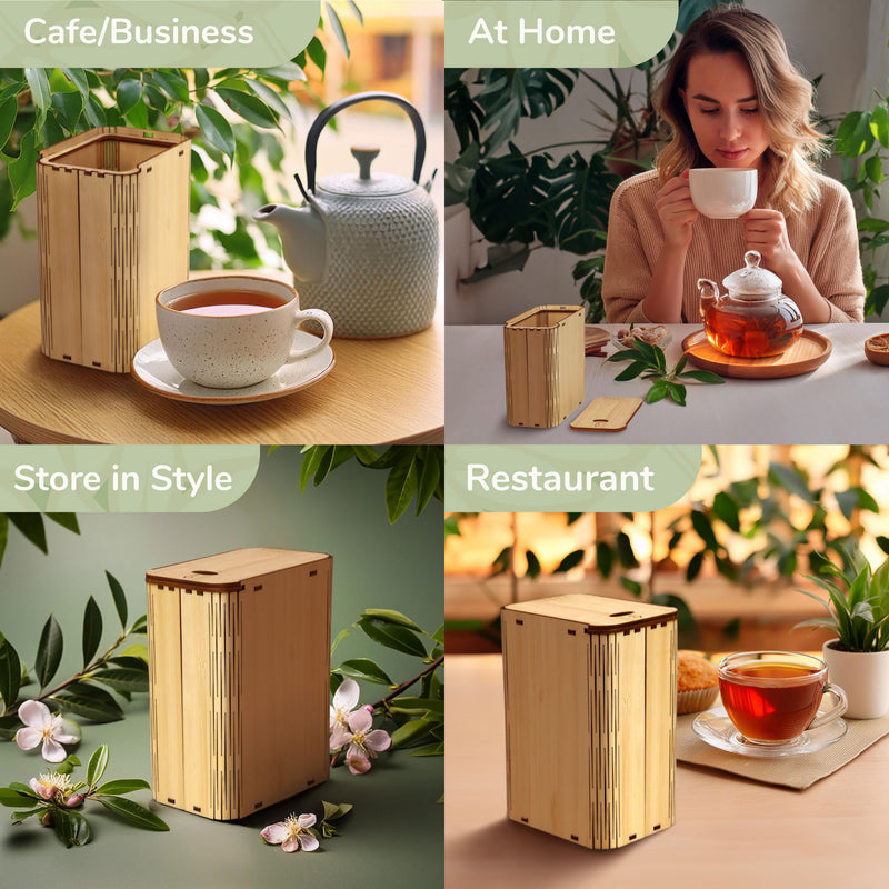 Tea Bag Organizer With Lid