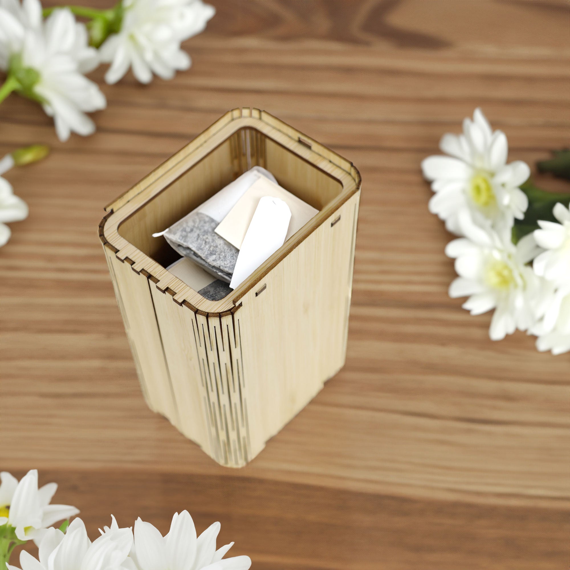Tea Bag Organizer With Lid
