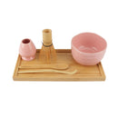 Matcha Bowl Set with Bowl, Rest, Tea Whisk, Chashaku, Tea Spoon & Tray