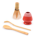 Matcha Green Tea Whisk Set - Whisk + Scoop + Tea Spoon + Whisk Holder