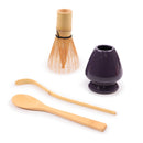 Matcha Green Tea Whisk Set - Whisk + Scoop + Tea Spoon + Whisk Holder