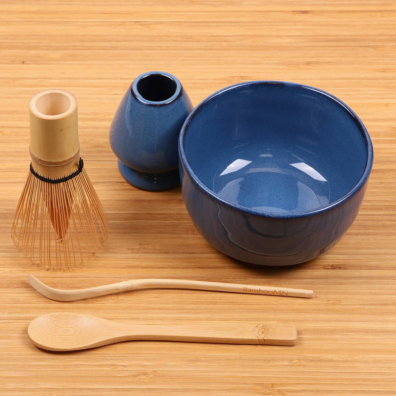 Matcha Bowl, Rest, Tea Whisk, Chashaku, & Tea Spoon Set