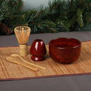 Matcha Bowl, Rest, Tea Whisk, Chashaku, & Tea Spoon Set