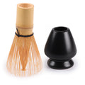 Matcha Tea Whisk Set - Bamboo Chasen and Whisk Holder Rest Set