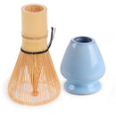 Matcha Tea Whisk Set - Bamboo Chasen and Whisk Holder Rest Set