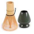 Matcha Tea Whisk Set - Bamboo Chasen and Whisk Holder Rest Set