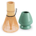 Matcha Tea Whisk Set - Bamboo Chasen and Whisk Holder Rest Set