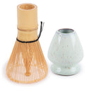 Matcha Tea Whisk Set - Bamboo Chasen and Whisk Holder Rest Set