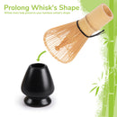 prolong whisk chasen shape matcha rest holder black bamboo ceramic