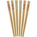 Floral Print with Gold Stripes Chopsticks