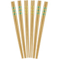 Floral Print with Gold Stripes Chopsticks