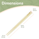 5.9" Red Dot Bamboo Chopsticks