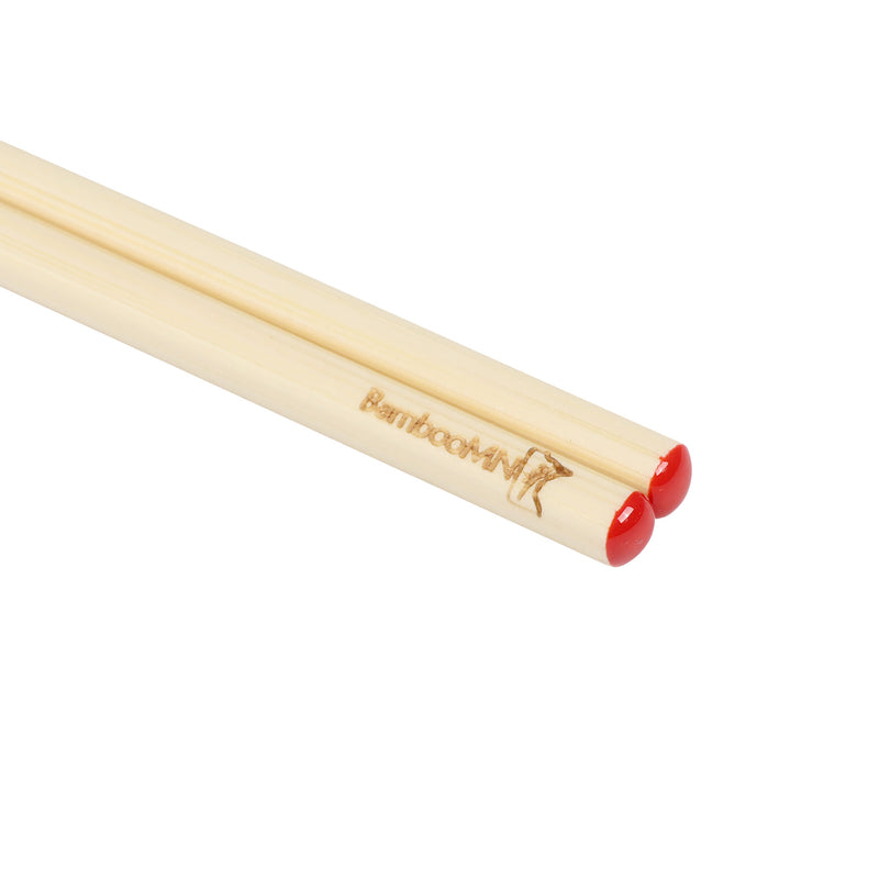 Premium 5.9" Red Dot Bamboo Chopsticks