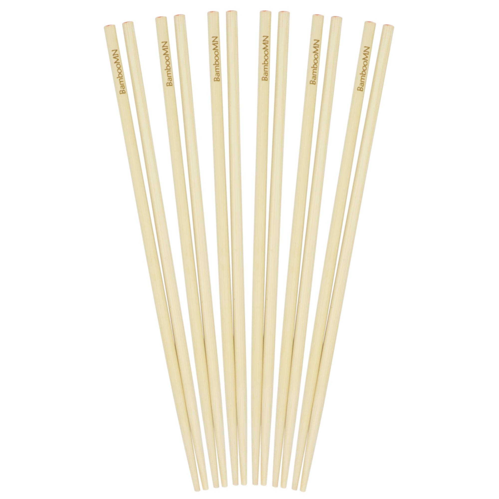 10" Red Dot Bamboo Chopsticks