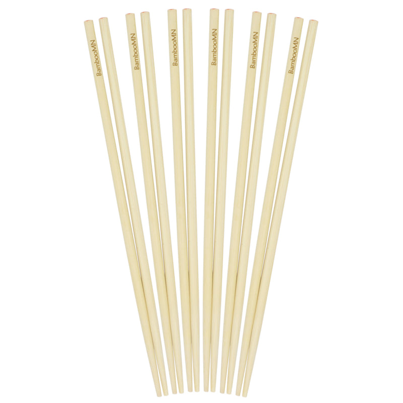 Premium 10" Red Dot Bamboo Chopsticks