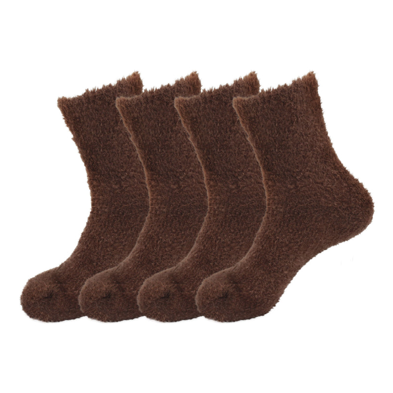brown mens featherlight fuzzy socks