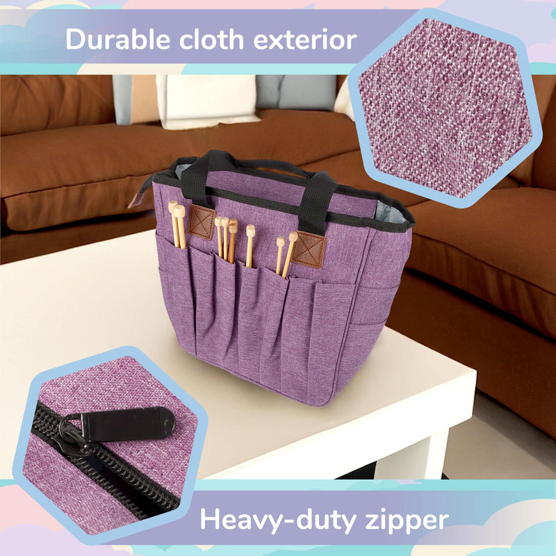 Square Fabric Yarn Storage Bag