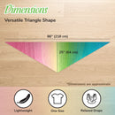 dimensions of ombre blast knit shawl. one size, lightweight with a relaxed drape