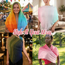 ombre blast knit shawl multiple styling options