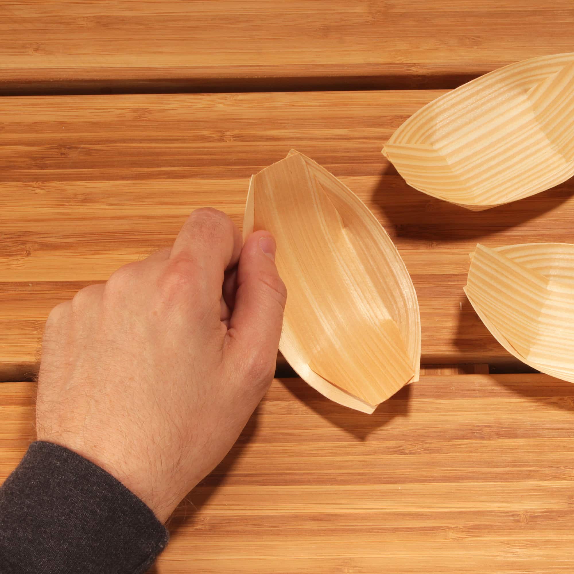 4.3" inch pine wood boat