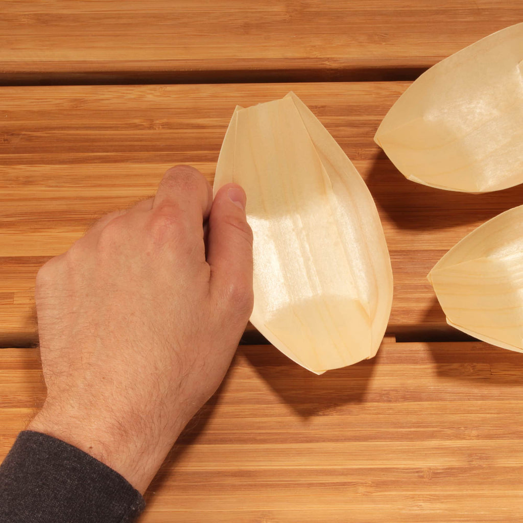 5.25" inch pine wood boat