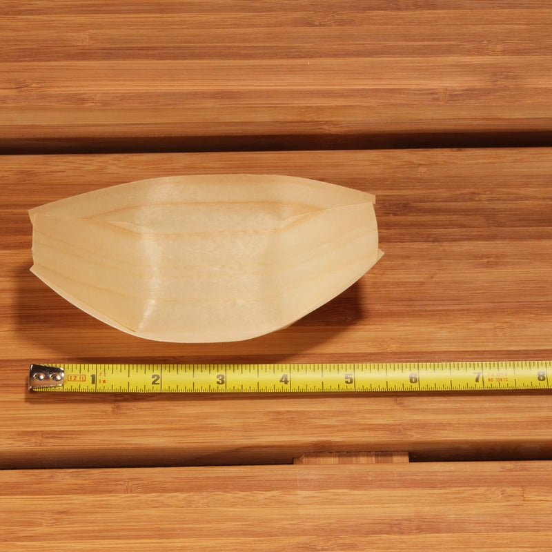 5.25" inch pine wood boat measure tape ruler