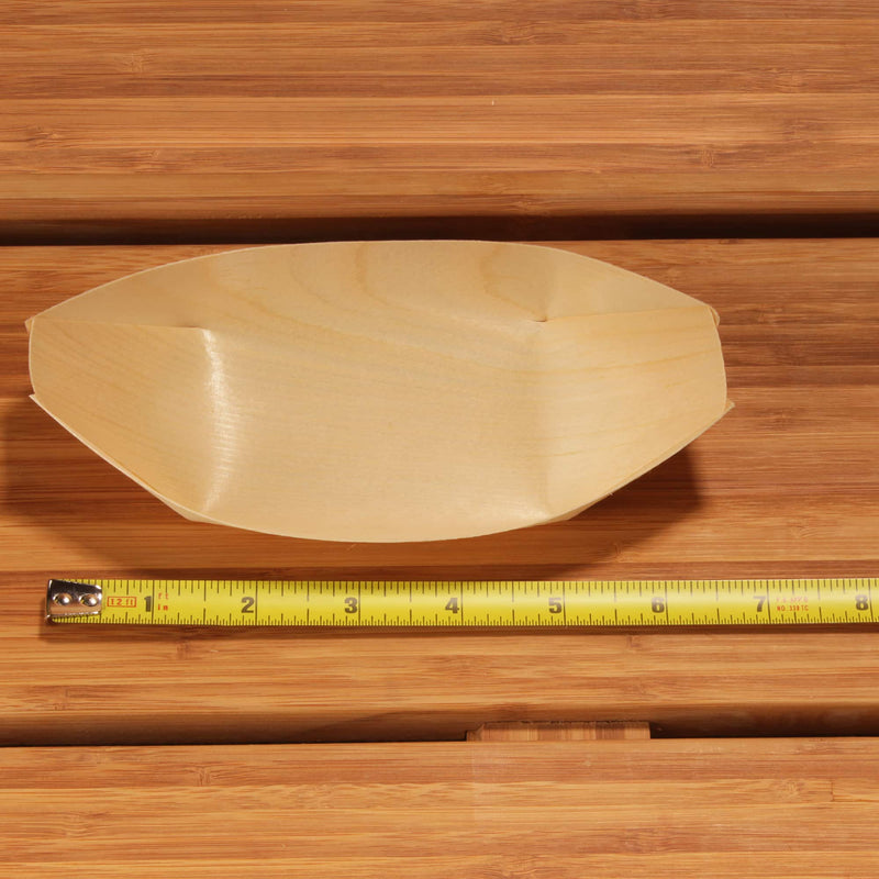 6.7" inch pine wood boat measure tape ruler