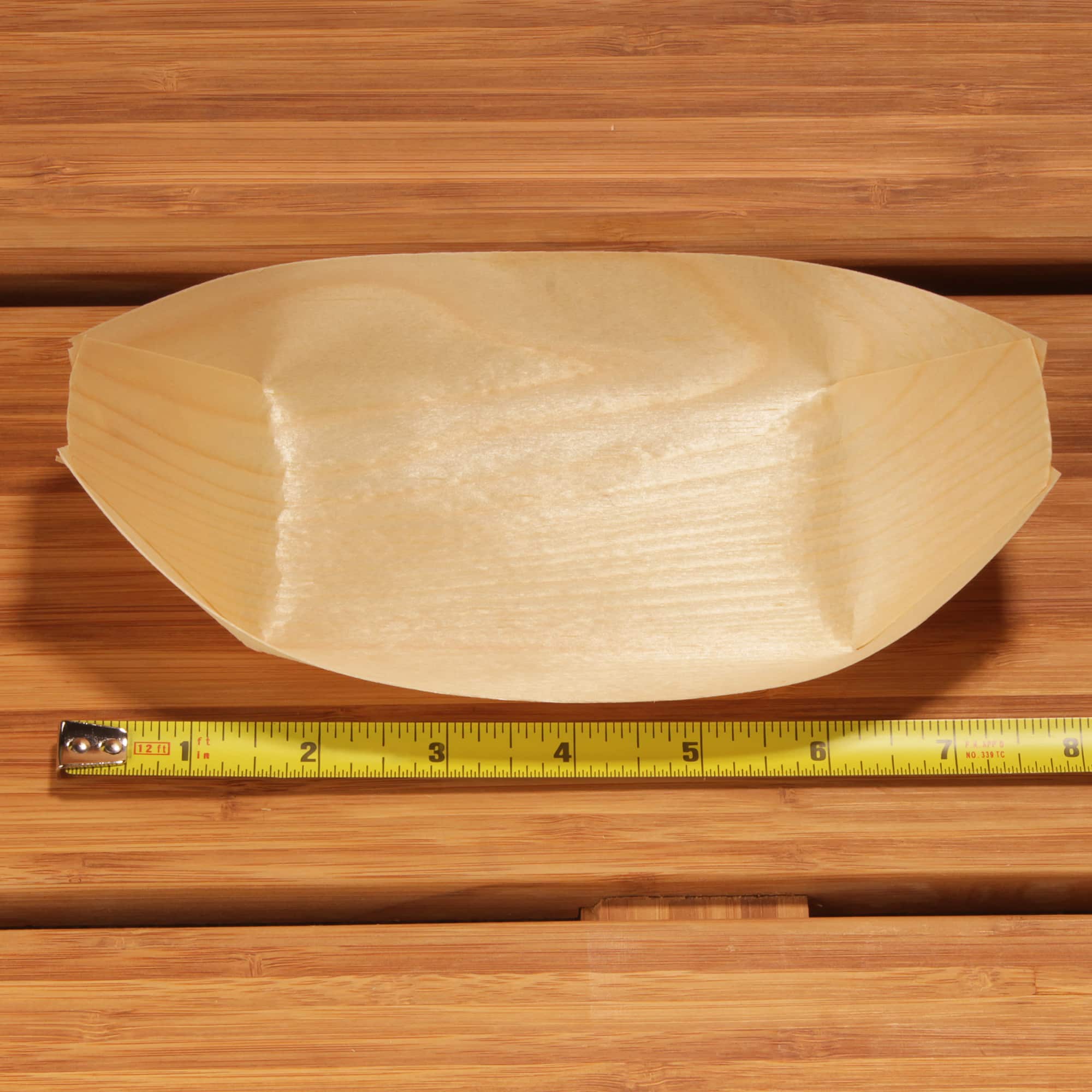 7.9" inch pine wood boat measure tape ruler