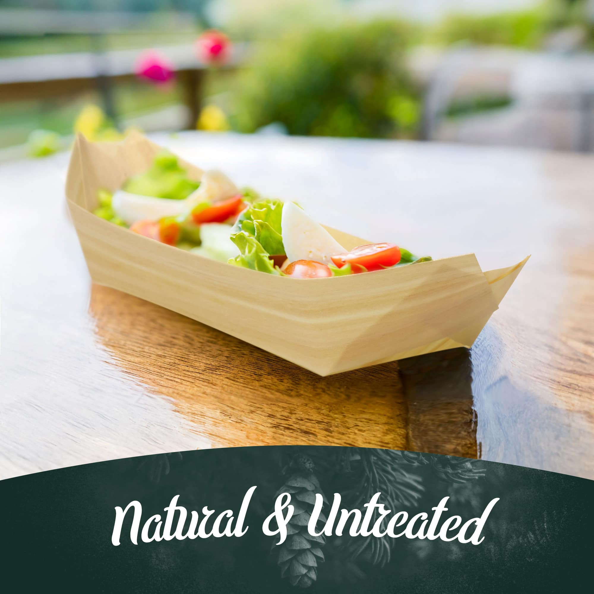 salad tomatoes cheese feta table boat wood pine pinewood natural untreated