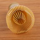 plastic matcha tea whisk close up