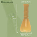 plastic matcha tea whisk dimensions size length
