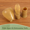 plastic matcha tea whisk pieces pulls apart dishwasher safe
