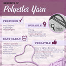 polyester yarn care chart