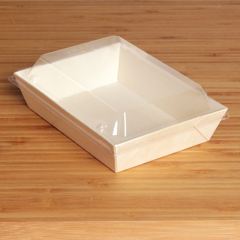 Disposable Wood Food Container Boxes - With or Without Lid