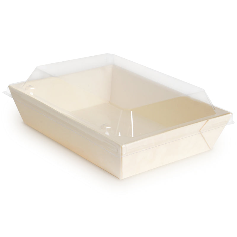 Disposable Wood Food Container Boxes - With or Without Lid