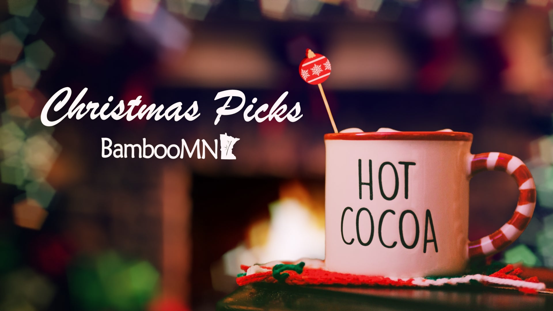 BambooMN Christmas Decorations bamboo picks skewers food drink appetizer dessert cocktail martini holiday